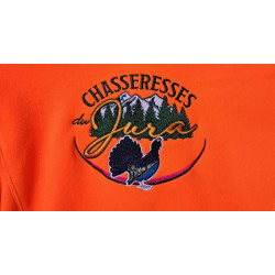 Veste polaire femme dos brodée